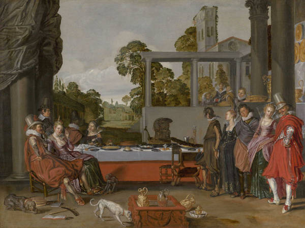 Merry Company on a Terrace, WIllem Buytewech